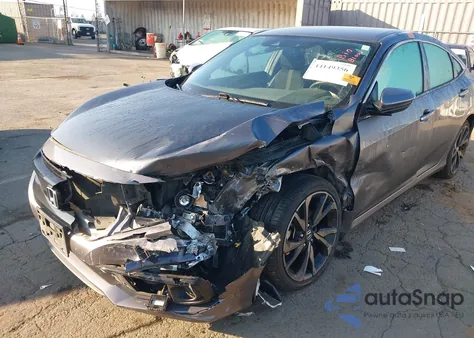 2021 Honda Civic Sport из США, поврежденный, VIN 2HGFC2F8XMH504066